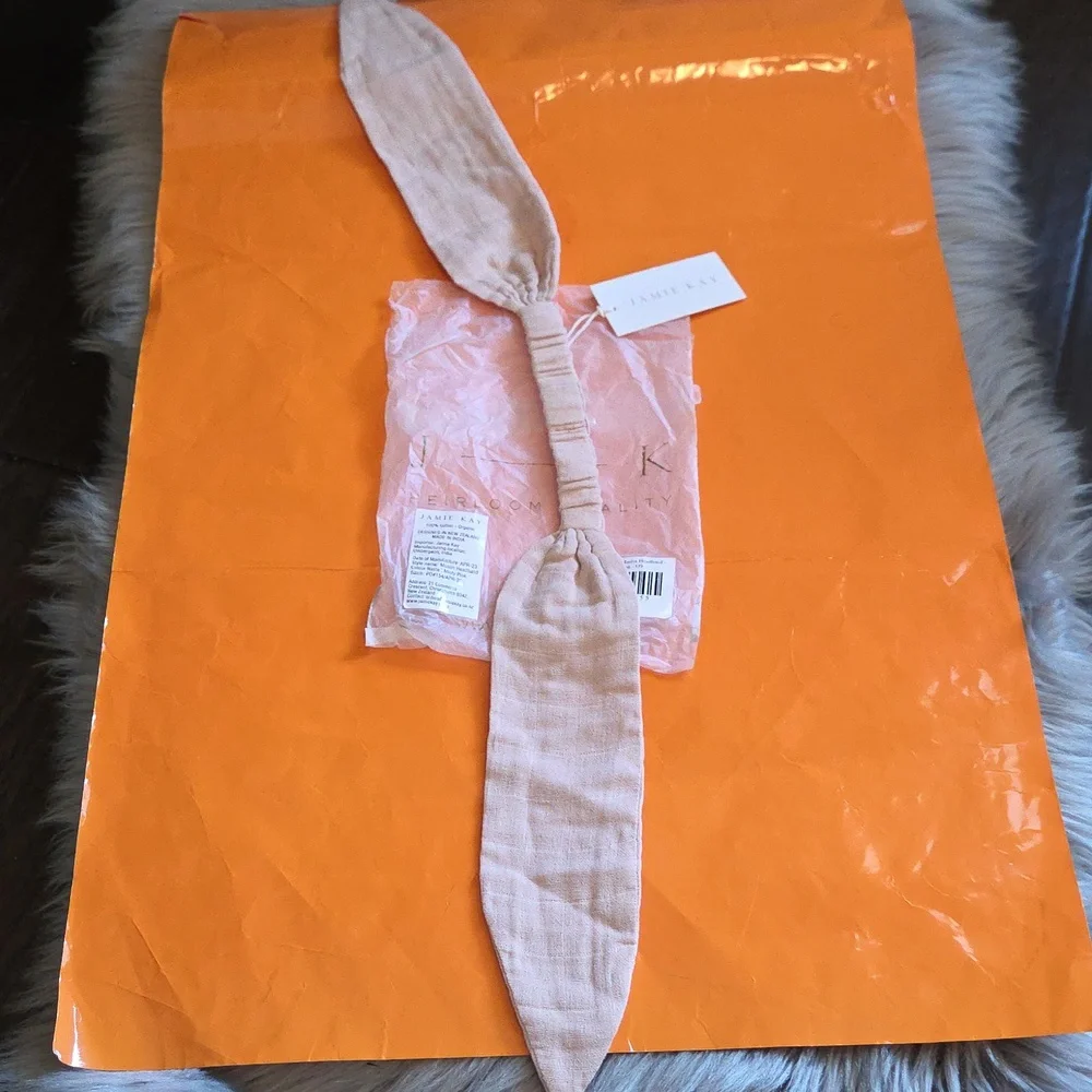 Nwt! Jamie Kay Organic Cotton Muslin Headband In Misty Pink